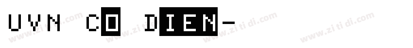 UVN Co Dien字体转换